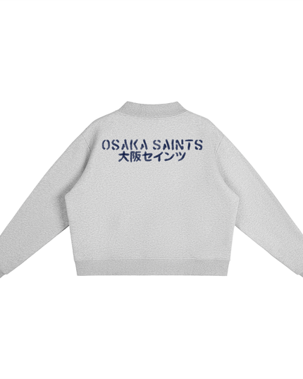 "Sacred Geisha - Legion of Angels" PREMIUM Fleece Mock-Neck Crew Sweatshirt