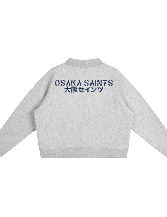 "Sacred Geisha - Legion of Angels" PREMIUM Fleece Mock-Neck Crew Sweatshirt