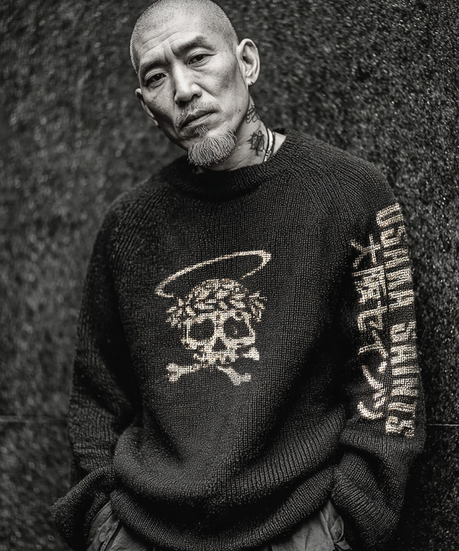 OSAKA SAINTS sweater  -  Relaxed fit knitted crew neck