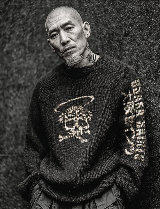 OSAKA SAINTS sweater  -  Relaxed fit knitted crew neck