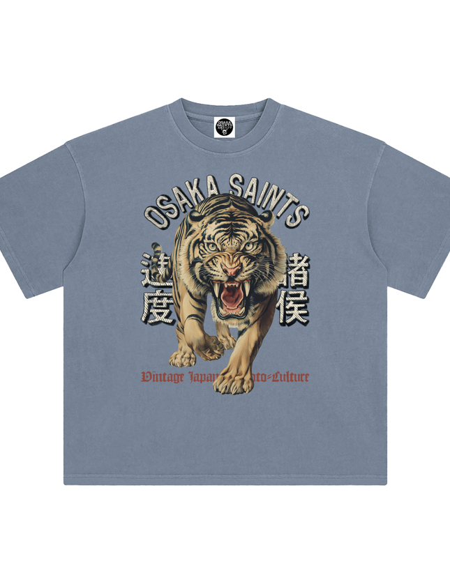 osaka saints,hand drawn,vintage,japan,motorcycle,t-shirt,badass