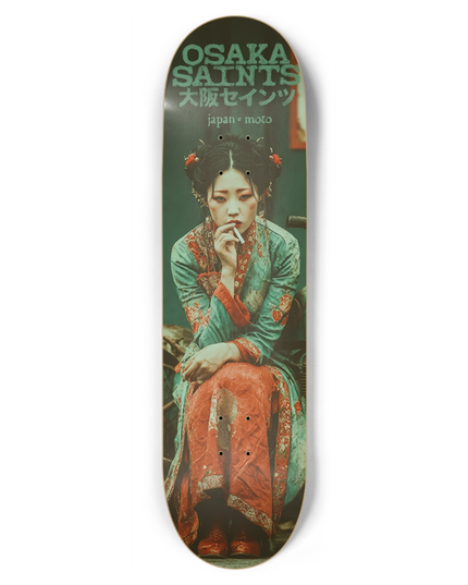 Osaka Saints- "Sacred Geisha-Smoking-1" - Skateboard Deck